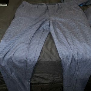 Mens express pin stripe navy suit pants